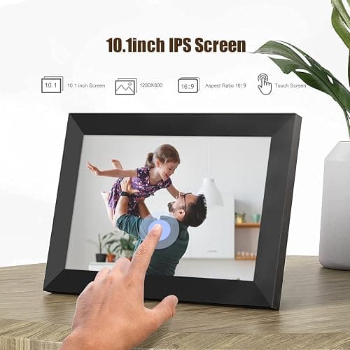 MEZED 10.1'' Digital Picture Frame，Smart Digital Photo Frame with 1280x800 IPS Touch Screen, Auto-Rotate and Slideshow, Easy Setup to Share Moments Via APP from Anywhere Anytime thumbnail 6