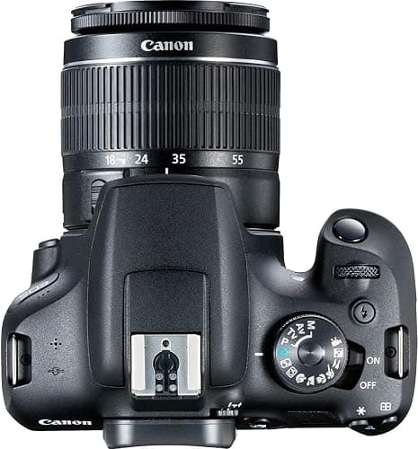 Canon EOS 2000D / Rebel T7 DSLR Camera w/EF-S 18-55mm f/3.5-5.6 Lens 3 Lens Kit: 128GB Memory + Wide Angle + Telephoto + Flash (Renewed) thumbnail 3