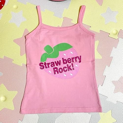 Y2k Kawaii Cutecore Spaghetti Strap Tank Top Teen Girls Whimsy Twee Coquette 2000s Aesthetic Preppy Clothes thumbnail 3