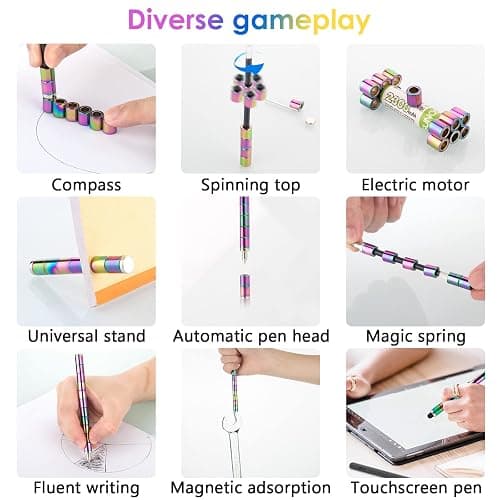 Fidget Pen,Magnetic Pen,Eliminate Pressure Fidget Pen for Desk Toys ,Teen Gifts, for 8-12 Years Old, Novelty Toy Gift for Kids or Friends thumbnail 4