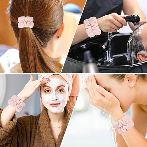 Wrist Bands for Washing Face, Microfiber Wrist Towels for Washing Face, Spa Wristbands for Washing Face, Face Wash Wristbands, Arm Bands for Washing Face for Woman Children thumbnail 6