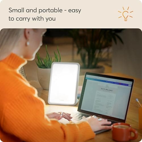 Lumie Mini, Compact Bright Light Therapy Lamp for Improved Mood, Energy and Alertness thumbnail 3