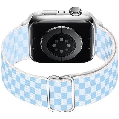 MITERV Stretchy Nylon Loop Bands Compatible with Apple Watch 38mm 40mm 41mm 42mm 44mm 49mm 46mm Adjustable Soft Elastics Strap Compatible with Apple Watch SE Ultra iWatch Series 10/9/8/7/6/5/4/3/2/1 Women Men thumbnail 3