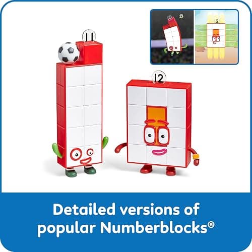 hand2mind Numberblocks Friends Eleven and Twelve Figures, Numbers for Toddlers, Math Toys for Kids 3-5, Small Figurines for Kids, Preschool Learning & Education Toys, Birthday Gifts for Kids thumbnail 3