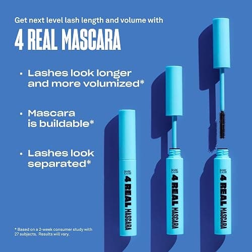 Babe Original 4 Real Mascara Black for Volume, Length, and Lift in Eyelashes, Defined & Flutterly Look, Vegan & Cruelty-Free thumbnail 4