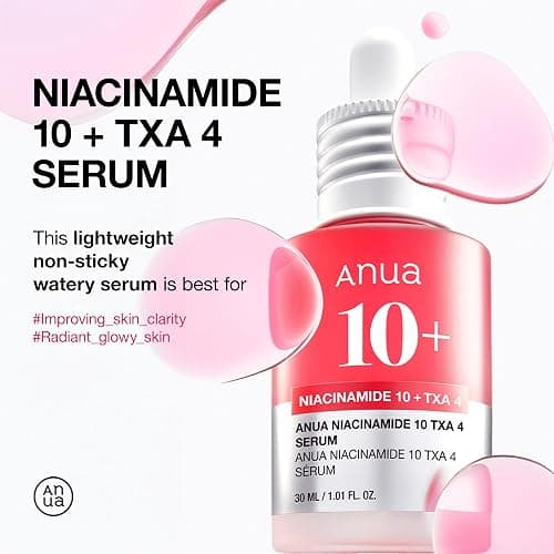 ANUA Niacinamide 10 + TXA 4 Serum, Hyaluronic Acid, Tranexamic acid, Vitamin B12, Facial Serum for Glass Skin, Clarifying, Radiant Complexion with Natural Color, Korean Skin Care (30ml /1.01 fl.oz) thumbnail 3