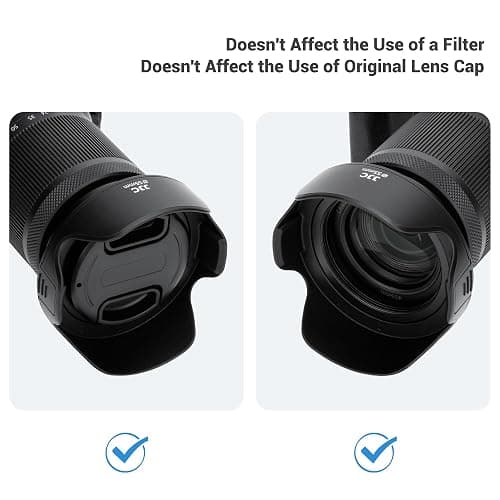 JJC 49mm Tulip Flower Lens Hood Accessories for Canon EOS R100 R50 R10 with RF-S 18-45mm Kit Lens, M50 II M6 II M200 M100 with EF-M 15-45mm Kit Lens, Reversible Design, Support 49mm Filter/Lens Cap thumbnail 5