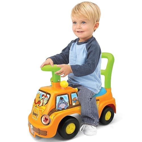 Kiddieland Winnie the Pooh Honey Van Ride-On with Lights & Sounds, Foot-to-Floor Push Car, Interactive Dashboard, Under-Seat Storage, for Toddlers 12–36 Months thumbnail 3