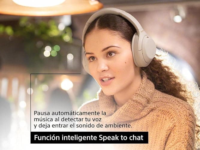 Sony WH-1000XM4 Noise Cancelling Wireless Headphones - 30hr Battery Life - Over Ear Style - Optimised for Alexa and Google Assistant - Built-in mic for Calls - Silver International Version - Silver/Gold thumbnail 3