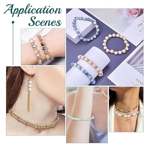 PH PandaHall 240pcs 18K Gold Disc Sapcer Beads, 4mm Flat Round Beads Heishi Rondelle Bead Solid Brass Bead Metal Spacers for Summer Stackable Necklace Bracelet Jewelry Making thumbnail 7