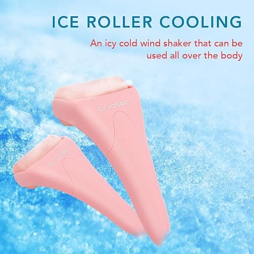 Dr.roller Ice Roller for Face and Eyes Silicone Massager, Ice Face Roller, Face Ice Rollers for Women Skin Care Tool for Reduce Puffiness Migraine Pain Relief and Minor Injury (Pink) thumbnail 4