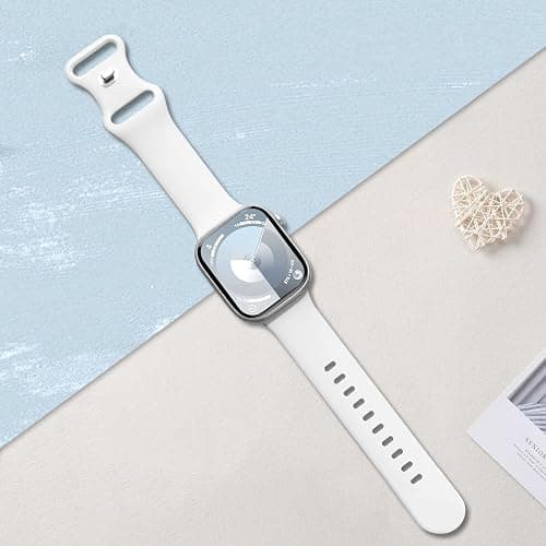 Gleetik Sport Watch Band Compatible with Apple Watch Bands Women Men 38mm 40mm 41mm 42mm 44mm 45mm 46mm 49mm,Soft Silicone Replacement Strap for iWatch Bands Series 10 9 8 7 6 5 4 3 2 1 SE Ultra thumbnail 7