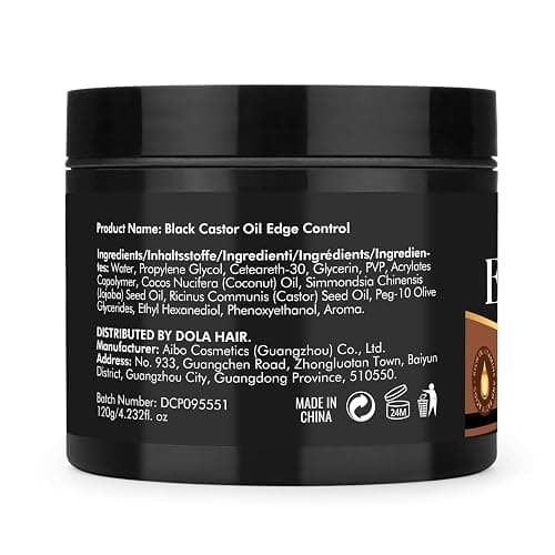 Edge Control Gel for 4C Hair Braiding Hair Gel Firm Hold, Hair Styling Wax Non-Greasy No Flaking 4.2 Oz thumbnail 9