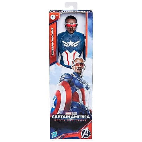 Marvel Studios Captain America Brave New World, Titan Hero Series, 12-Inch Captain America Action Figure, Super Hero Toys for Kids 4 and Up thumbnail 4