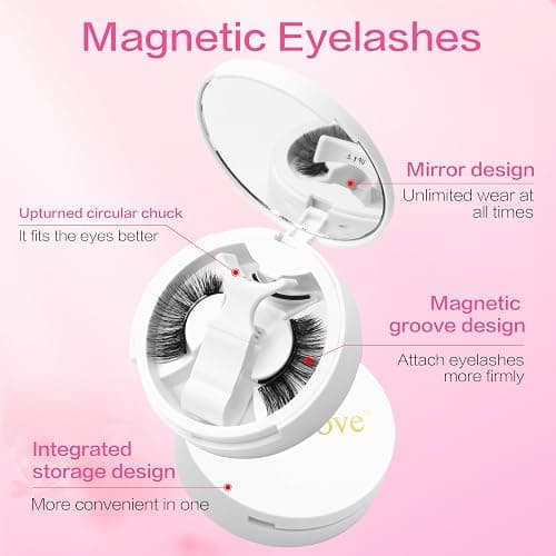 Magnetic Lashes Kit Magnetic Eyelashes with Applicator Reusable Eyelashes Magnetic Lashes Easy to Wear and Remove thumbnail 4