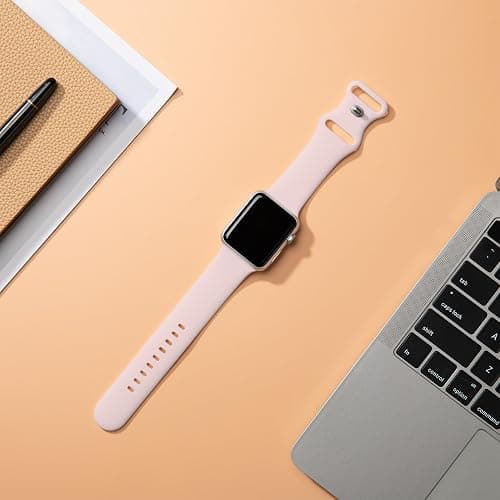Sycamond Silicone Band Compatible with Apple Watch 41mm 38mm 40mm 49mm 46mm 45mm 42mm 44mm, Replacement Sport Strap Wristband for iWatch Series 11 10 9 8 7 6 5 4 SE Ultra 3 2 1 Women Men thumbnail 2
