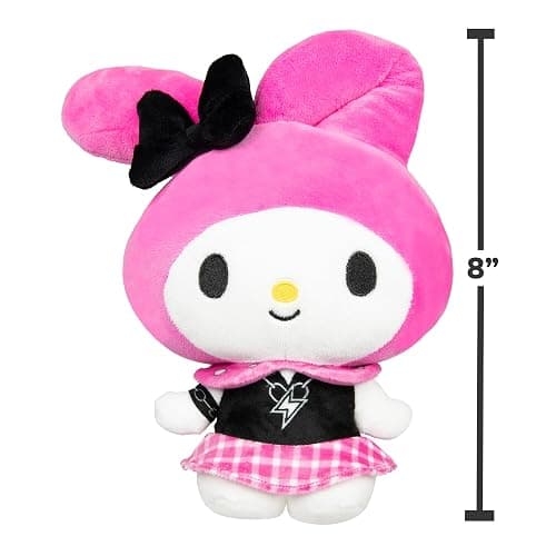Jazwares Hello Kitty and Friends Series 2, My Melody 8-inch Punks Plush - Officially Licensed Sanrio Product from Ages 6+ thumbnail 3