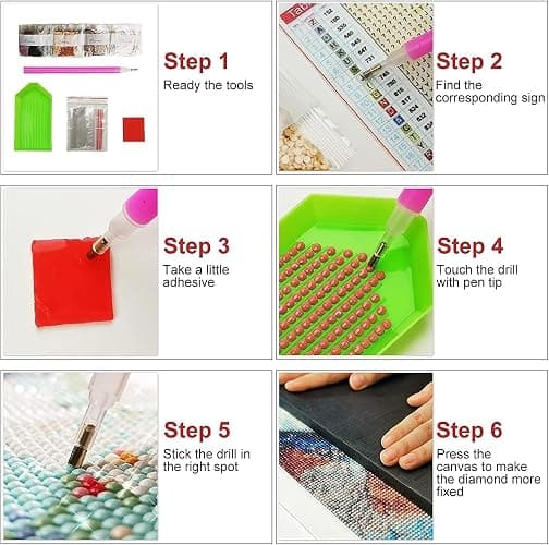 GOUOYANA Diamond Art Kits for Adults, Lighthouse Diamond Painting Kits for Beginner Ocean Coast Round 5D Full Drill Diamond Dots Crafts for Home Wall Decor Gifts 20x16 Inch thumbnail 7