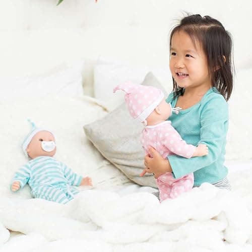 Melissa & Doug Mine to Love Luke & Lucy Realistic Twin Baby Dolls (15-inch) - Dolls and Accessories with Pacifiers for Pretend Play, Toddler Toys for Ages 18M+ thumbnail 7