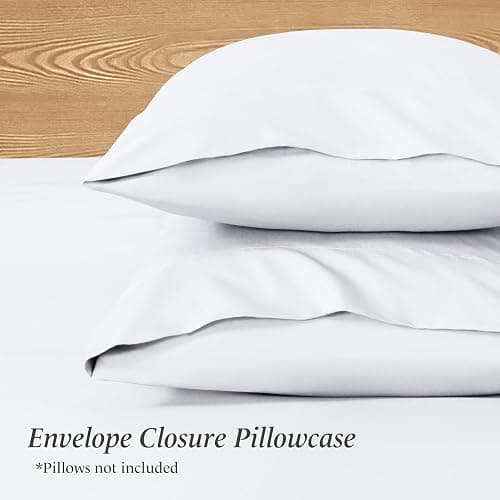 Ivy Union Twin Extra Long Sheet Set - Ultra-Soft Cooling with Deep Pockets - Breathable, Easy-Fit - Hotel Luxury Bedding Sheets & Pillowcases (Twin XL, White) thumbnail 8