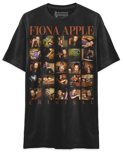 90s Retro Vintage Fiona Apple Criminal Unisex Classic T-Shirt (Black, Small) - Image 1