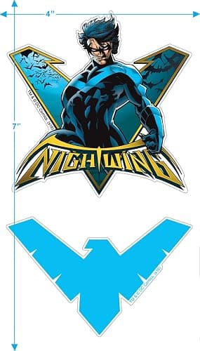 Popfunk Classic Nightwing Logo Longsleeve T Shirt & Stickers thumbnail 4