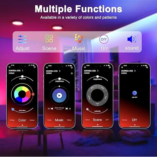 Macchiatto Neon LED Strip 2 x 5m, Led Streifen Wasserdichte Flexible LED Lichtband mit App und Fernbedienung,Farbwechsel LED Lichterkette für Wohnzimmer,Schlafzimmer, Spielzimmer thumbnail 3