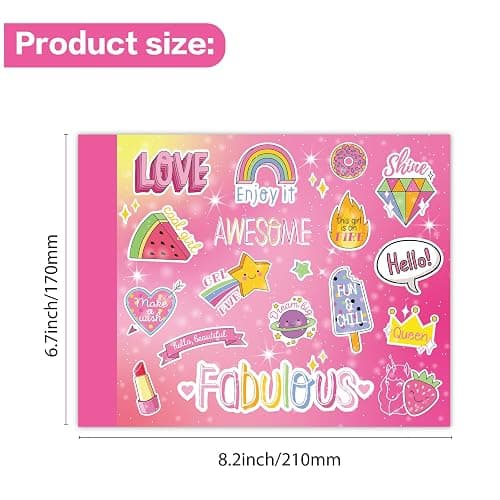 ele ELEOPTION DIY Journal Kit for Girls Ages 8-12,54pcs Journal Set DIY Girls Diary Age 6-8 Scrapbook & Diary Set, Journaling Art Crafts Kit for 8 9 10 11 12 13 14 Year Old Teenage Girl thumbnail 2
