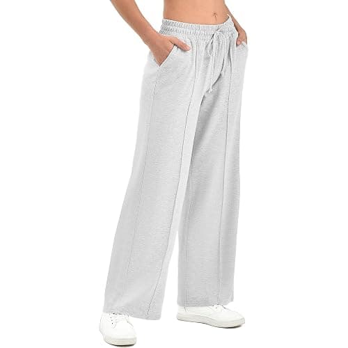 SINOPHANT Women's Wide Leg Sweatpants – High Waisted Baggy Lounge Pants with Pockets Soft Stretchy Fabric Sizes XS-XL - Image 1