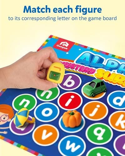 Coogam Mystery Surprise Box, Fine Motor Letter Matching and Sorting Game, 26pcs Alphabet Educational Montessori Learning Toy Gift for Preschool Kindergarten 3 4 5 Year Old thumbnail 4