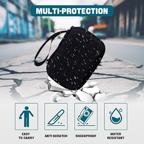 HESPLUS Camera Case for Canon PowerShot G7X Mark III/ G7 X Mark II/ SX740 hs Digital Camera, 4K Vlogging Camera Protective Cover Hard Travel Storage Bag, Mesh Pocket fits Cable, Batteries, Black thumbnail 4