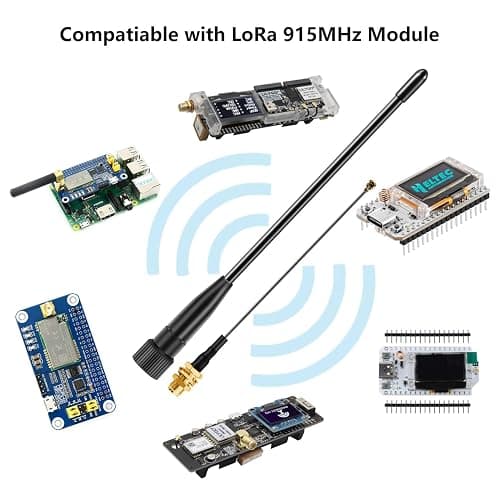 Meshtastic 915MHz LoRa Whip Antenna 10dBi Gain, 17cm Long Range SMA Male Omni Antenna (2 Sets), Slinkdsco thumbnail 3
