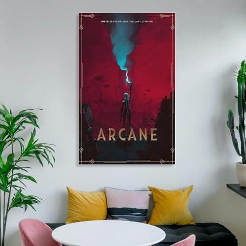 MWKGQXKL Arcane Canvas Poster Wall Art Decor Print Picture Paintings for Living Room Bedroom Decoration 12x18inch(30x45cm) thumbnail 6