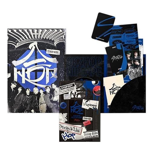 Stray-Kids - SKZHOP HIPTAPE '合 (HOP)' HIPTAPE Ver.) Outbox + Photobook Book R + Photocard + Sticker + Unit Photocard + Mini Poster + 2 Pin Badges + 5 Extra Photocards - Image 1