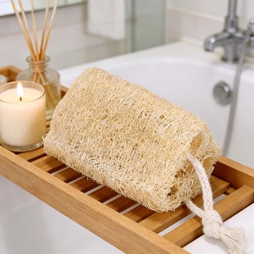 Balifeel Organic Natural Loofah Sponges 4.7'' Luffa Spa,Pack of 4 Exfoliating & Smooth Skin Bath Shower Loofas Loofa for Women and Men Body Scrubber thumbnail 5