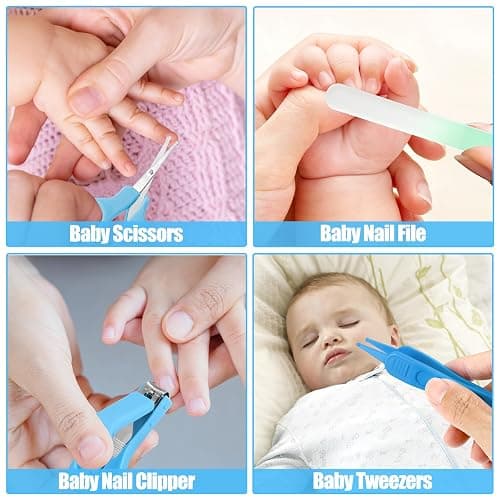 Baby Healthcare and Grooming Kit for Newborn Kids, 24PCS Upgraded Safety Baby Care Kit, Newborn Nursery Health Care Set, Baby Care Products thumbnail 3