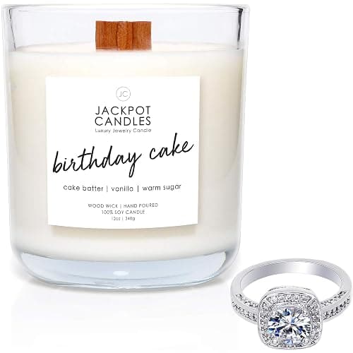 Jackpot Candles Birthday Cake Candle with Ring Inside (Surprise Jewelry Valued at $15 to $5,000) Ring Size 7 - Image 1