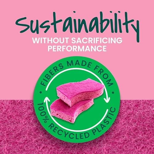 Scotch-Brite Delicate Care Scrub Sponges, 6 Count (2 Packs of 3) – Non-Scratch Cleaning for Glassware, Non-Stick Cookware thumbnail 8