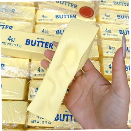 Squish Toys, Slow Rebound Cute Butter Squeeze Stress Balls, 5.7x1.6 inch Stress Relief Sensory Toys for Adults Kids Gifts thumbnail 6