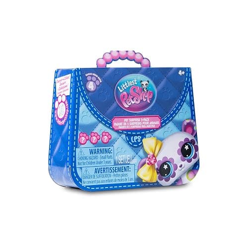 Littlest Pet Shop - Pet Surprise Three Pack - Series 4 - Gen 7 Authentic LPS Bobble Head Toy Figure, Collectible Toy Animal, Ages 4+ thumbnail 7