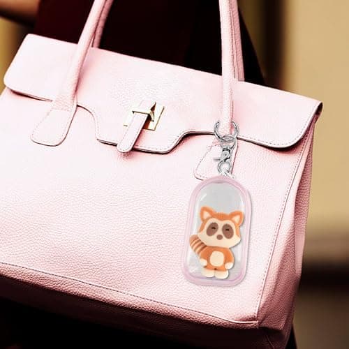 NEETUE 6PCS Clear Figure Display Bag, Zipper Clear Display Case | Mini Doll Pouch with Keychain Clear Zipper Case for Figures Collectibles thumbnail 7