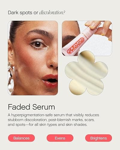 Topicals Faded Brightening and Clearing Serum | Reduces Discoloration, Post-Blemish Marks, Scars and Spots | Contains Kojic Acid and Niacinamide | Dermatologist-tested, Vegan, Cruelty-Free (0.5 Fl Oz) thumbnail 3