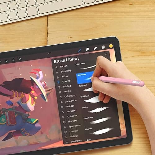 Ultra Thin Protective Pencil Cover for Apple Pencil Pro &Apple Pencil 2nd Gen Silicone Case Sleeve Compatible with Apple Pencil Pro (Pink) thumbnail 7