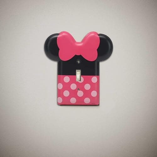 Disney Minnie Mouse Metal Light Switch Plate - Minnie Mouse Switch Plate Decoration for Kids' Bedroom, Play Room or Movie Room thumbnail 6