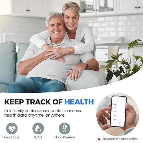 BIEMHA Smart Ring for Women & Men, Health Tracker with Sleep，Exercise Monitoring, iOS&Android Compatible, IP68 Waterproof, No Subscription, 5-Day Battery (Rose Gold, 9) thumbnail 3