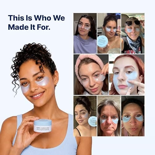 Under Eye Patches for Dark Circles: 30 Pairs Retinol Collagen Eye Gel Masks - Refreshing Under Eye Care for Appearance of Wrinkles & Puffiness - Gift for Moms Travelers Night Workers (Navy) thumbnail 8