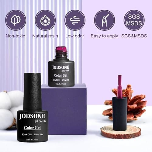 JODSONE Gel Nail Polish Starter Set 100 Pieces Multi-color Gel Nail Polish Nail Salon Home Use In Shine thumbnail 7
