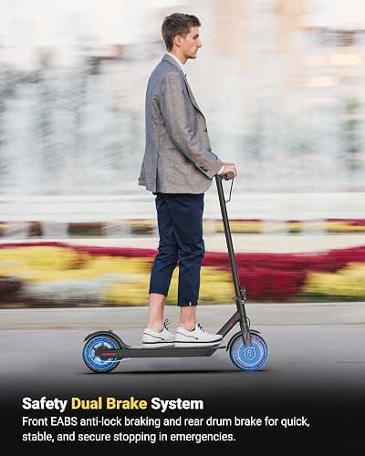MAXSHOT Electric Scooter Adults & Big Kids, Top Speed 9/16/19/22MPH, 10/12/16/21/50Miles Range, 6.5"/8.5"/14" Tires Folding Commuter Escooter with Dual Suspension for Commuting, APP Control thumbnail 6