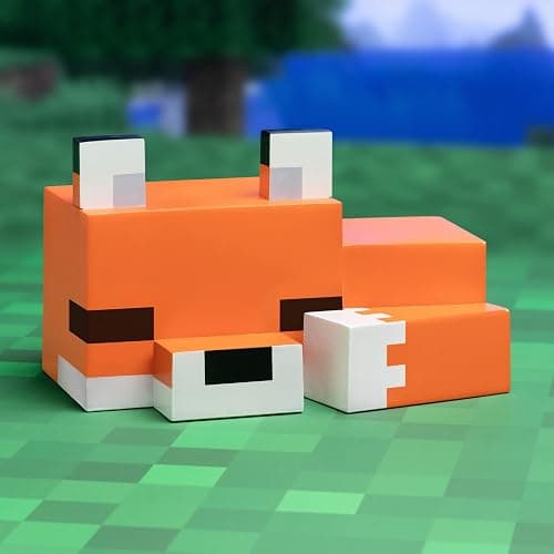 Paladone Minecraft Cute Fox Night Light, Soft Orange Glow, Officially Licensed Minecraft Decor and Desk Lamp for Gaming Room or Kids and Tween Bedroom thumbnail 5