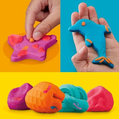 Play Doh Bulk Handout 42-Pack of 1-Ounce Modeling Compound Cans, Christmas Stocking Stuffer Gifts, Prizes, & Party Favors, Kids Arts & Crafts, Preschool Toys, Ages 2+ (Amazon Exclusive) thumbnail 6